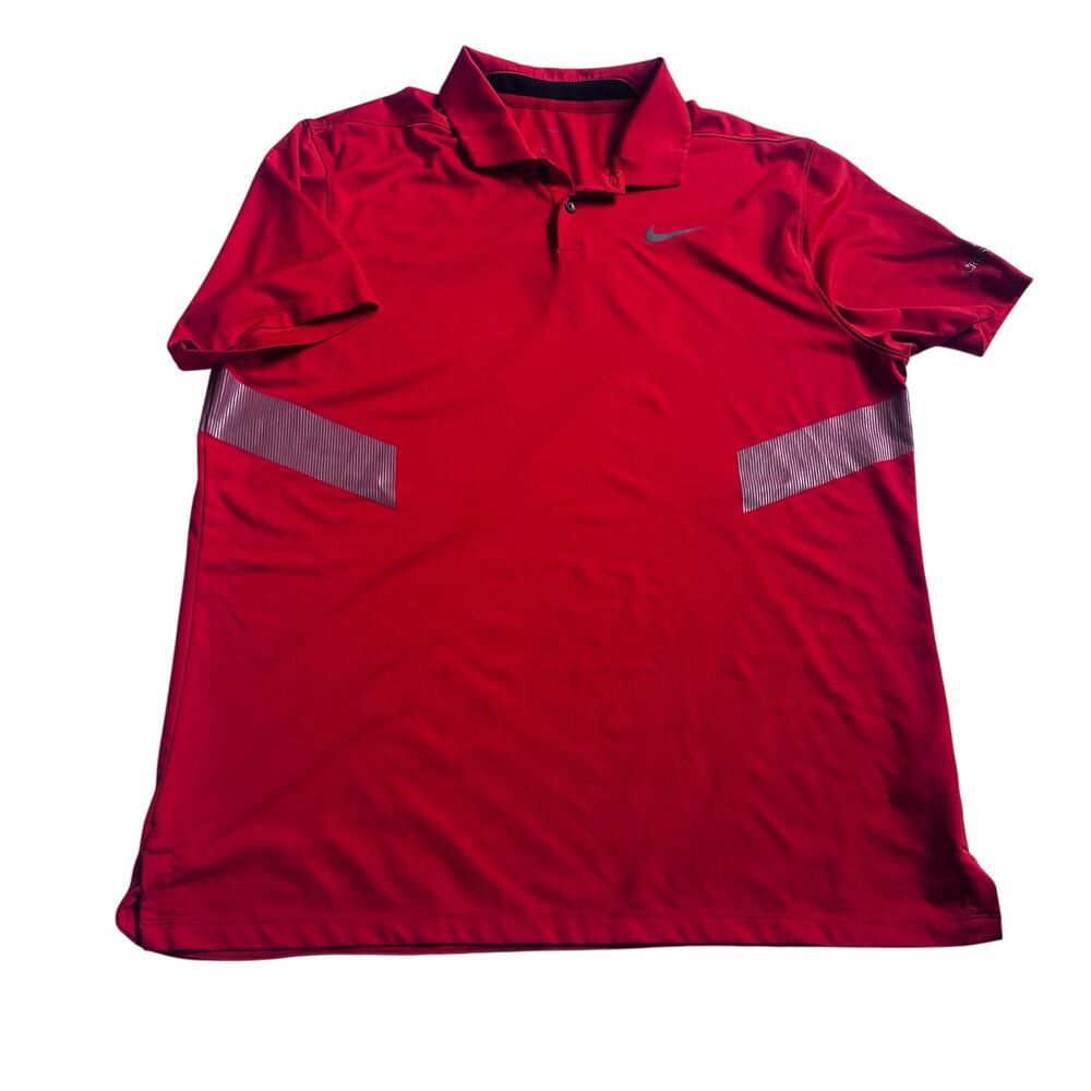 Nike Dri-FIT Golf Polo - Men's Large - Red -